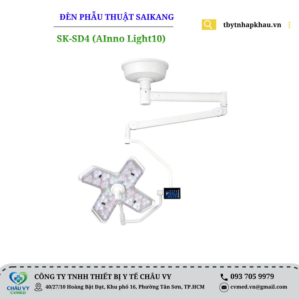 ĐÈN PHẪU THUẬT SAIKANG MODEL: SK-SD4 (AInno Light10)