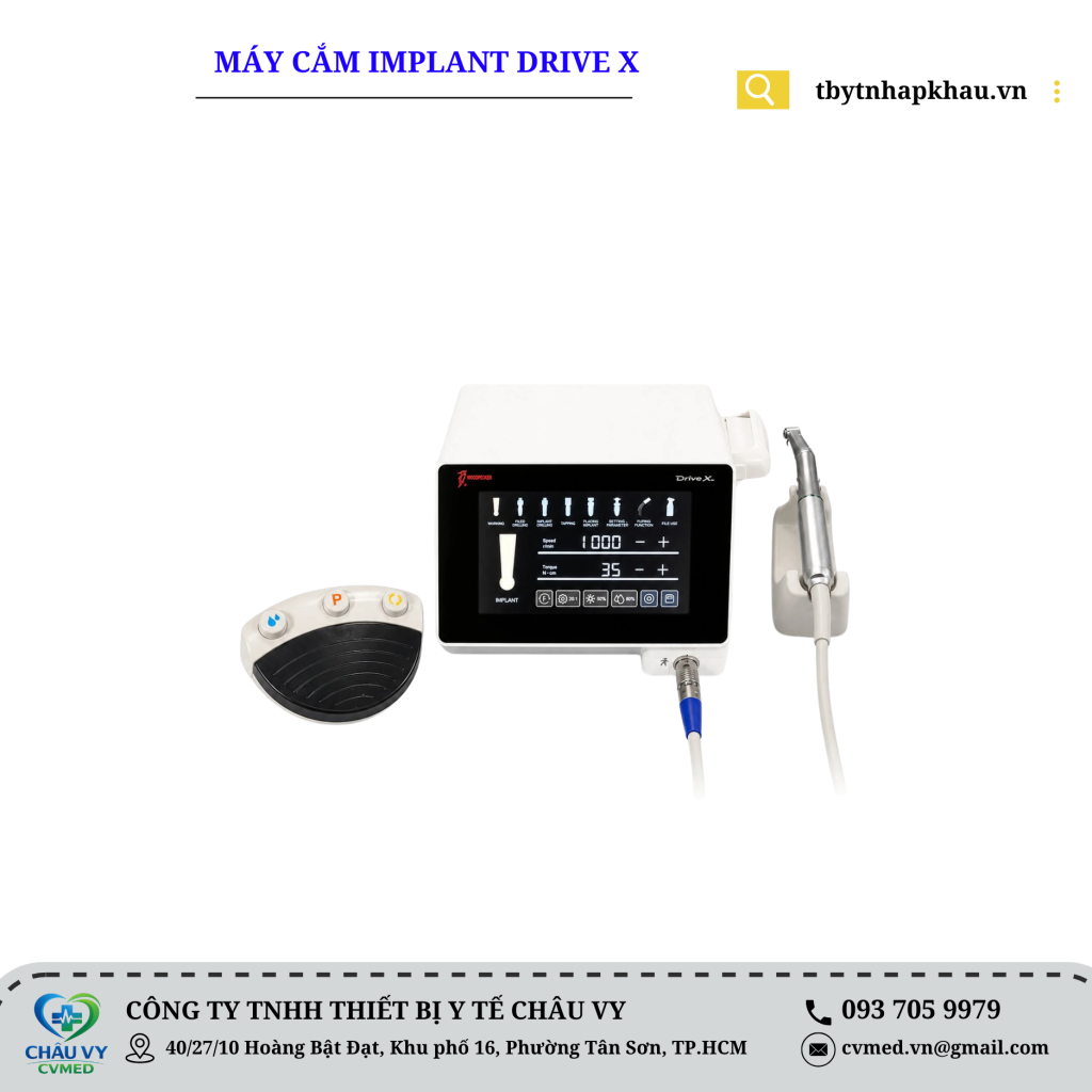 Máy cắm implant Woodpecker Drive X