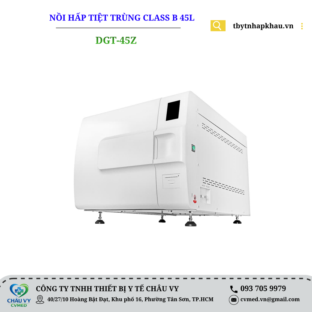 NỒI HẤP TIỆT TRÙNG CLASS B 45 LÍT MODEL: DGT-45Z