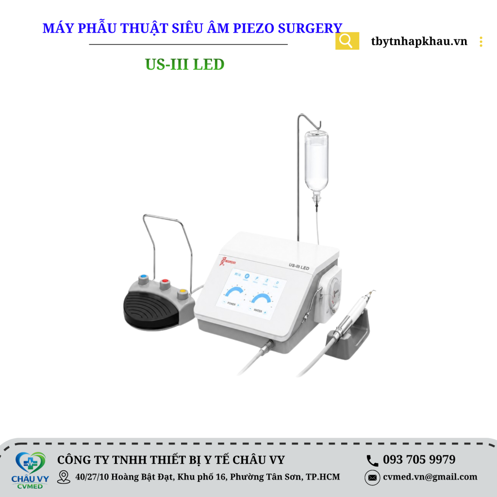 MÁY PHẪU THUẬT SIÊU ÂM PIEZO SURGERY MODEL: US-III LED