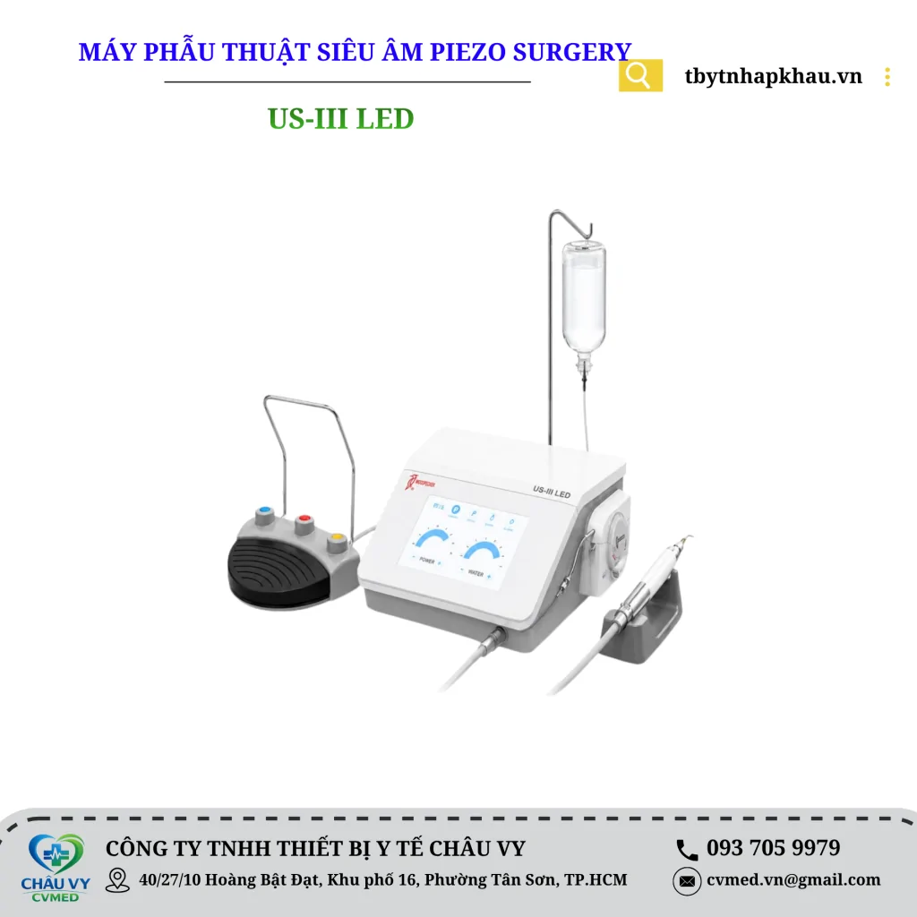 MÁY PHẪU THUẬT SIÊU ÂM PIEZO SURGERY MODEL: US-III LED